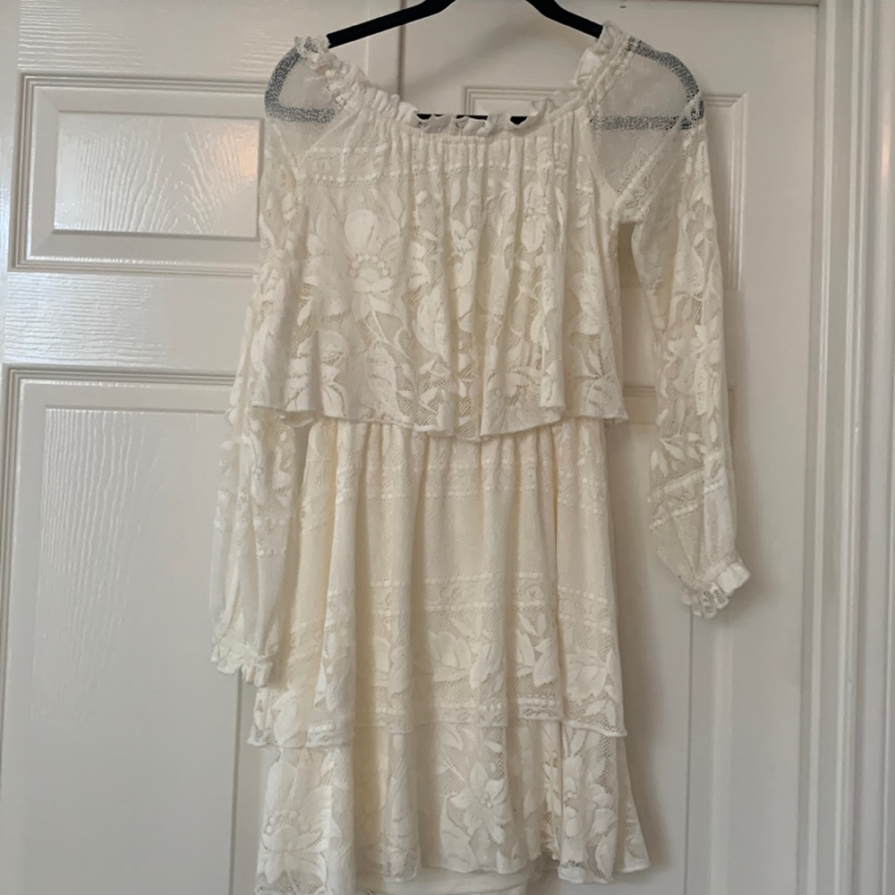 White off the shoulder dress